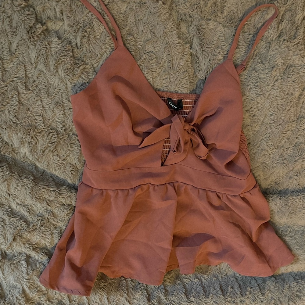 Mauve Tank Top Adjustable Straps